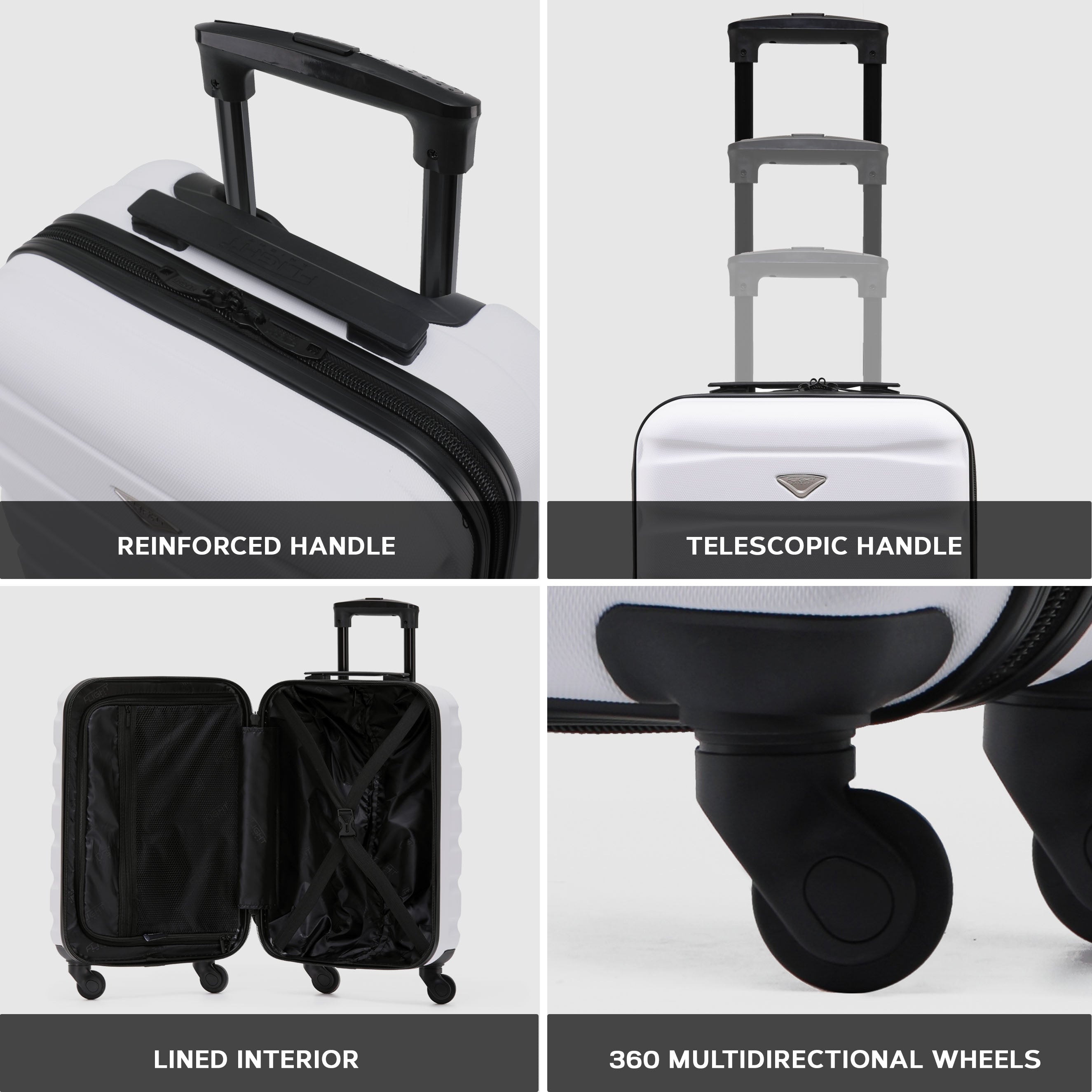 SAFIR Cabin Bag & Large Check-in Suitcase Set of 2