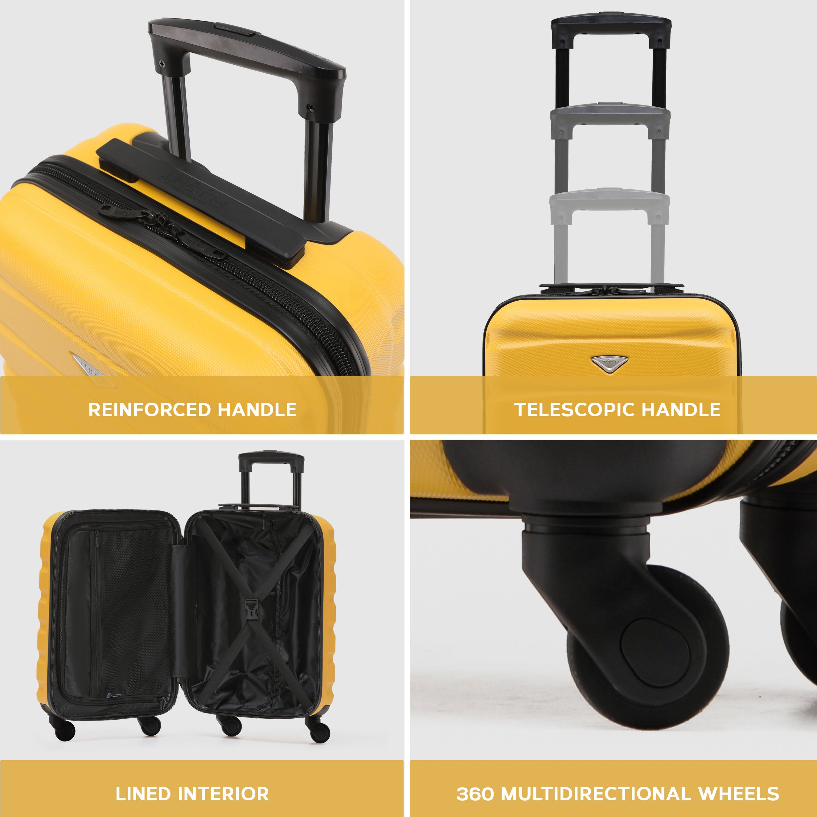 SAFIR Cabin Bag & Large Check-in Suitcase Set of 2