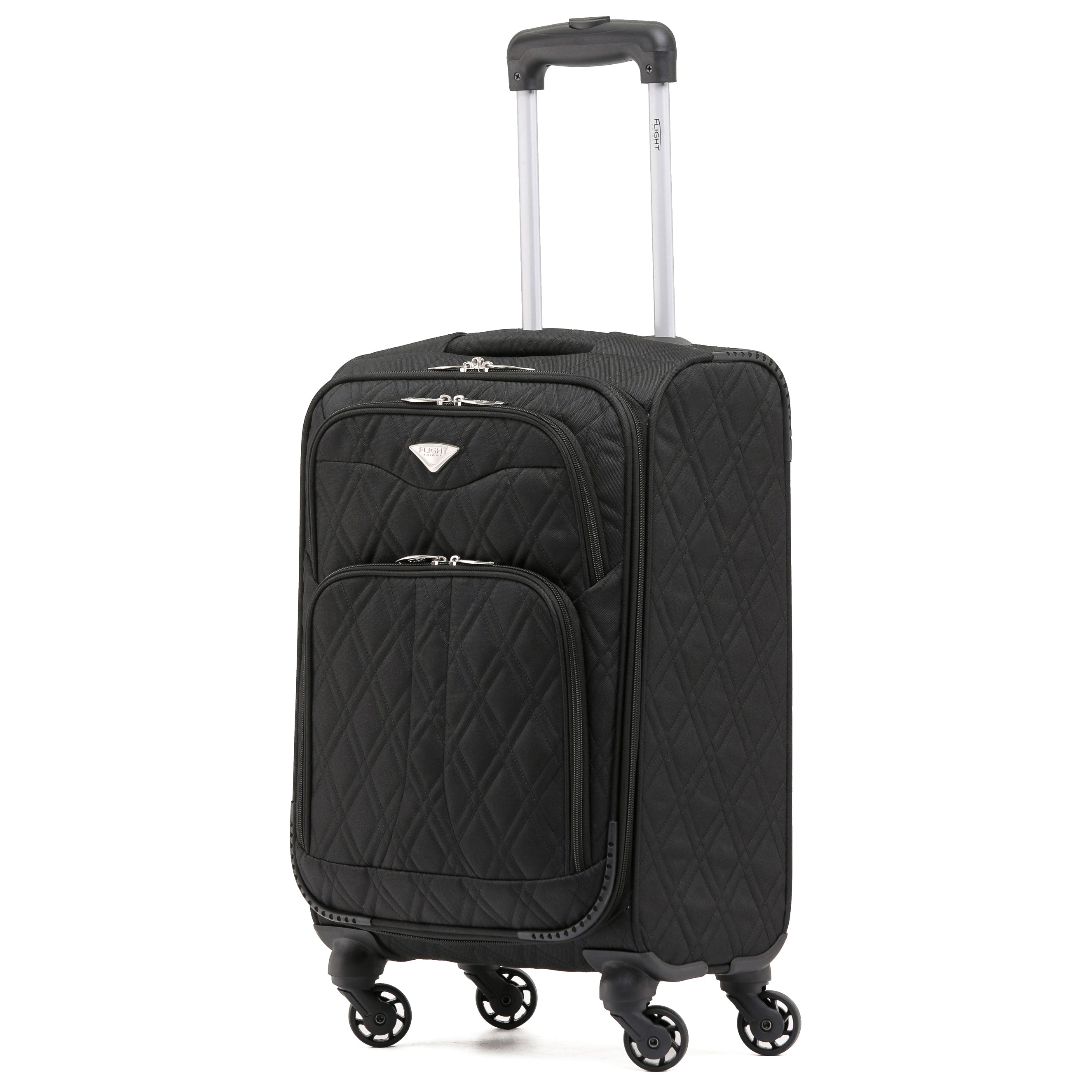 55x35x20cm Lightweight 4 Wheel Soft Case Suitcases Delta Maximum Size Cabin Case