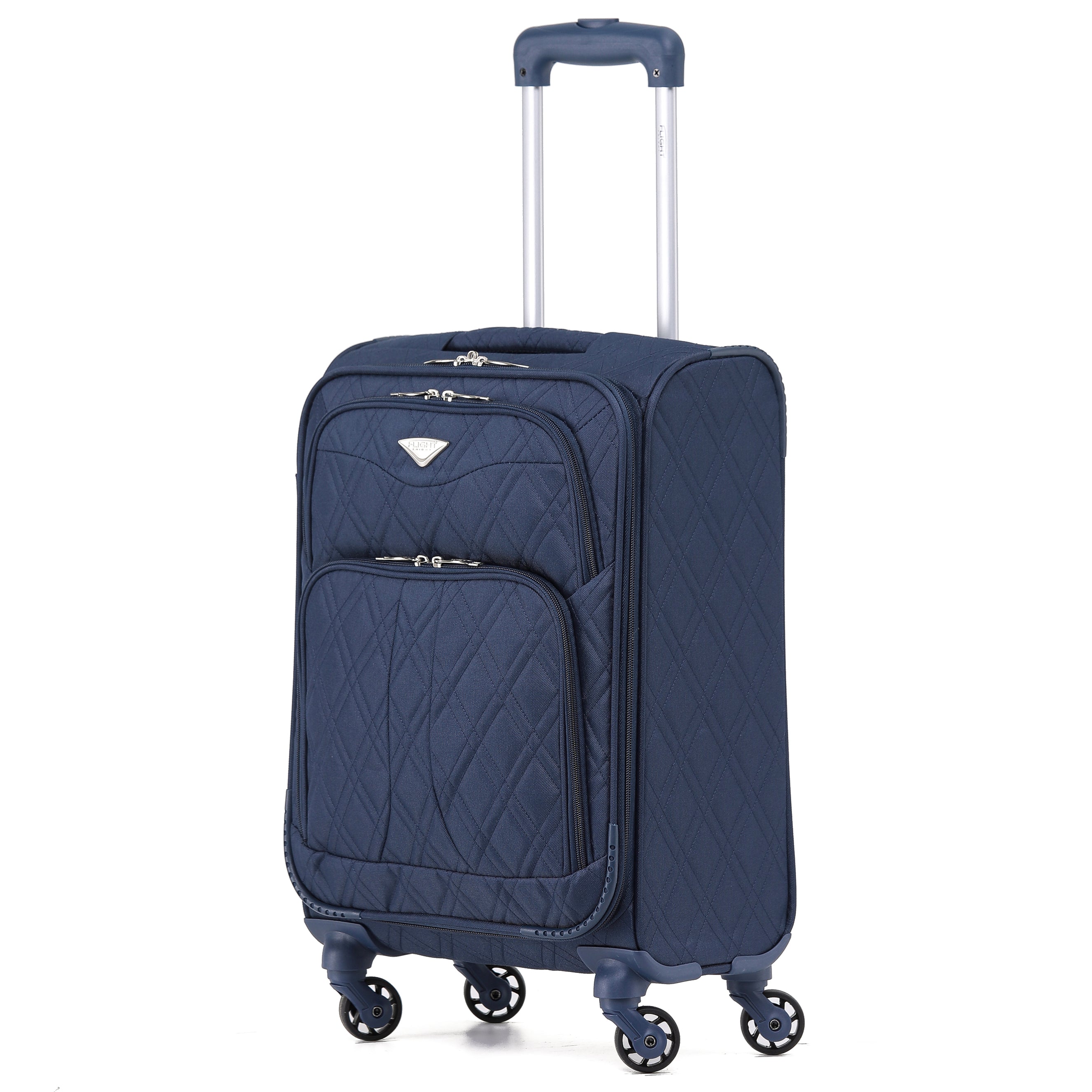 55x35x20cm Lightweight 4 Wheel Soft Case Suitcases Delta Maximum Size Cabin Case