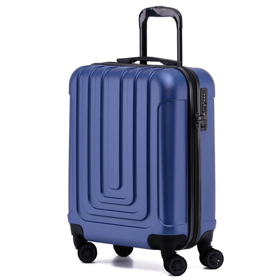 Load image into Gallery viewer, 55x40x20cm Premium Hard Shell Lightweight Cabin Suitcase - 8 Spinner Wheels - Built-in TSA Lock &amp;amp; USB Port - Luggage Approved for Over 100 Airlines Including Ryanir (Priority)

